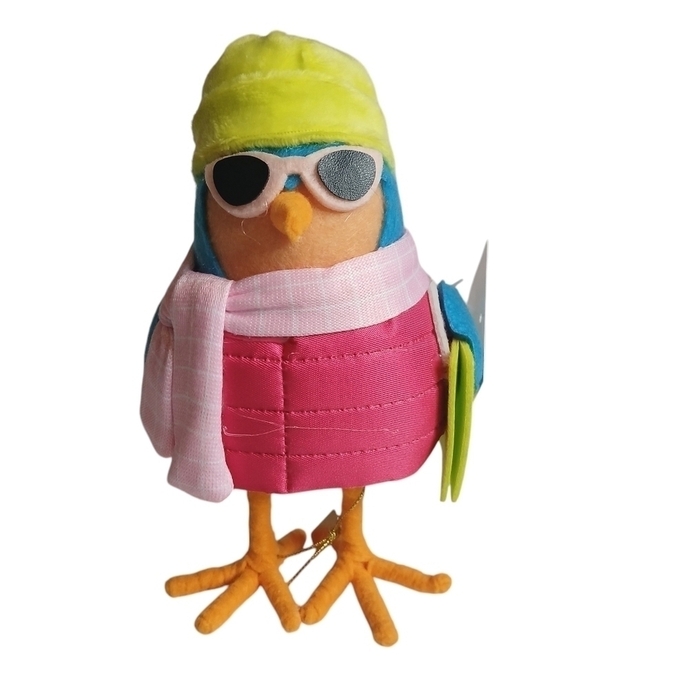 Target Wondershop 2024 Featherly Friend "Merry" Fabric Decor Brid Figurine NEW